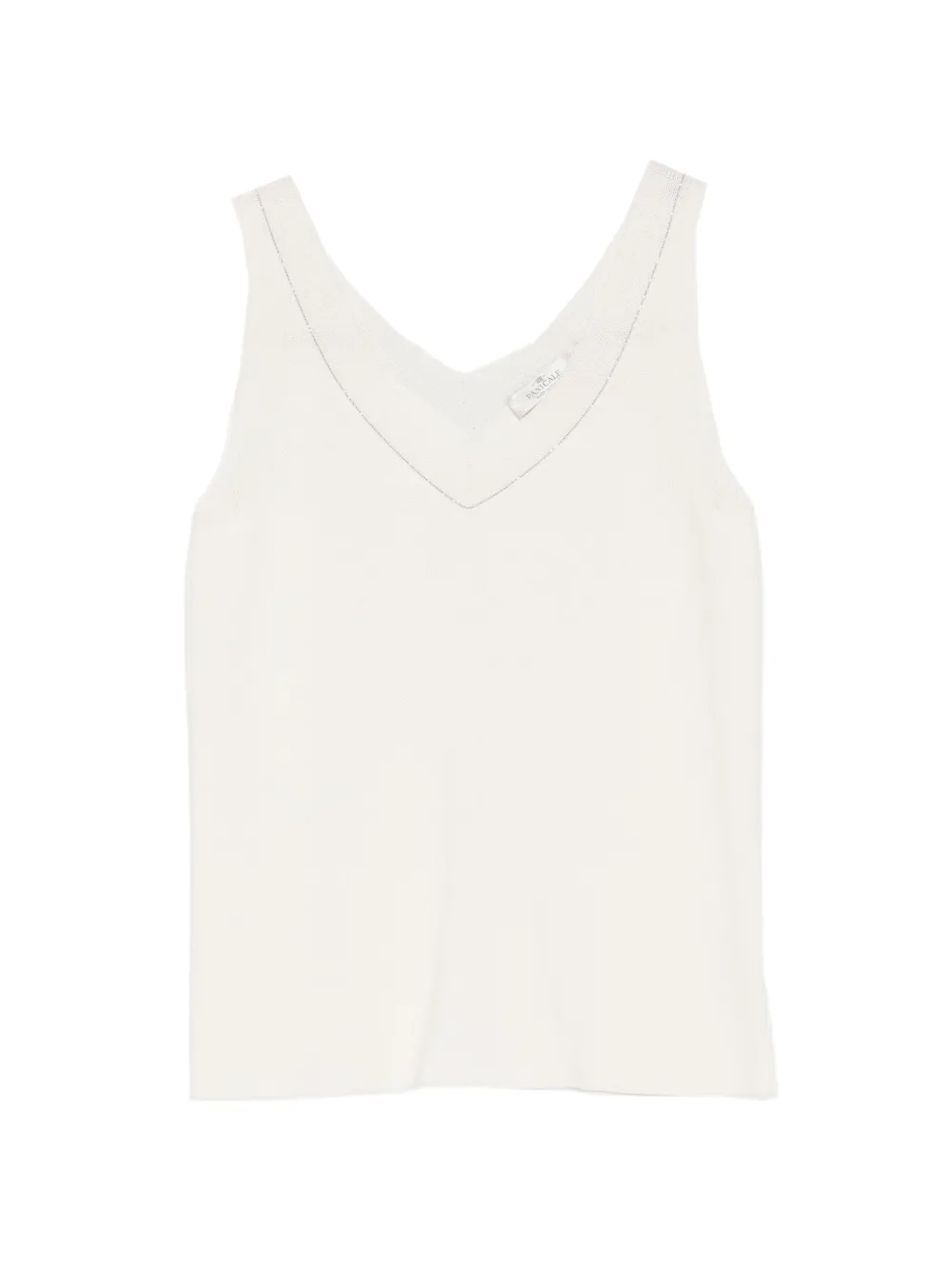 PANICALE Canotta con scollo a V - Bianco