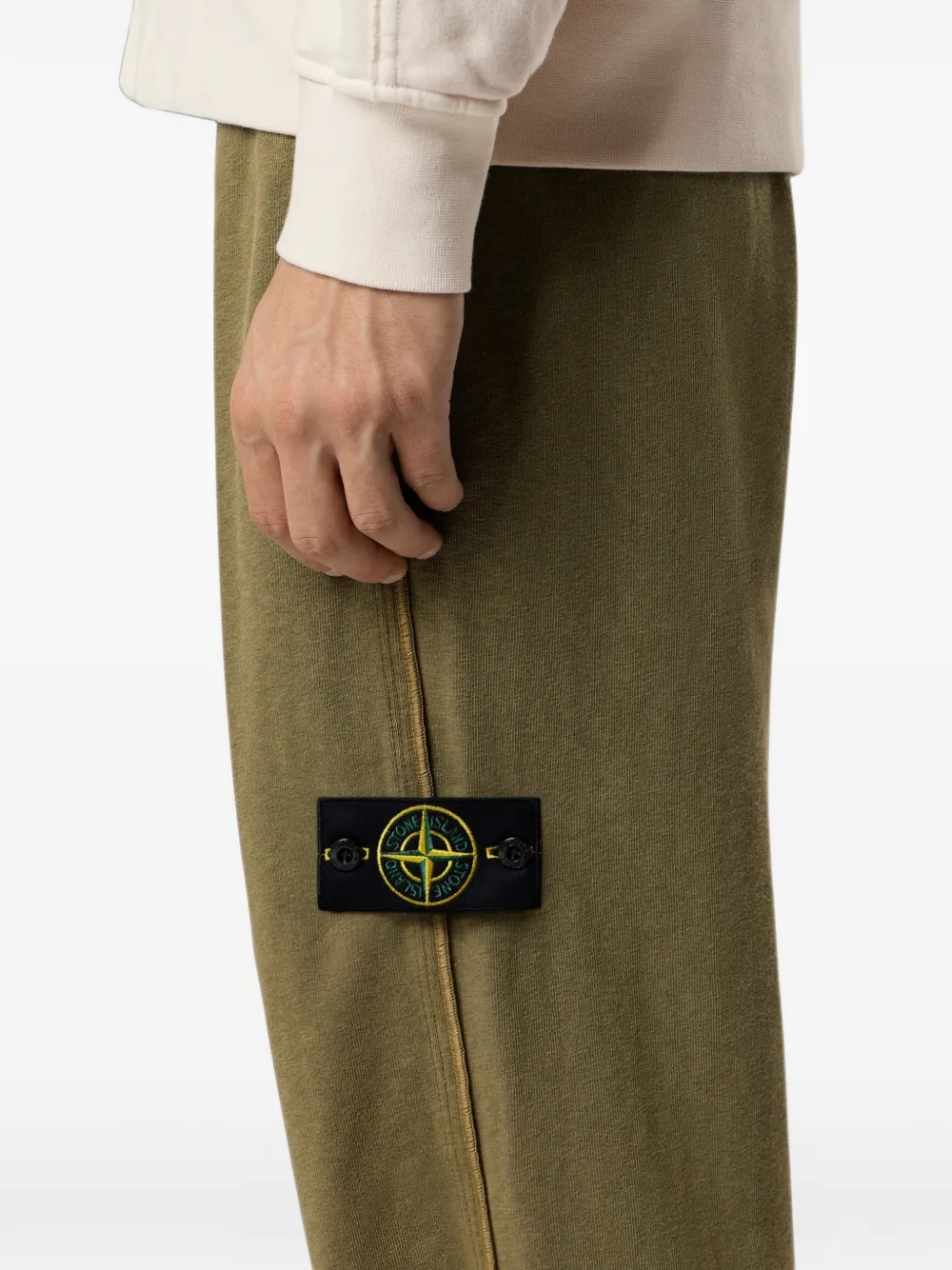 Stone Island Trainingsbroek met Compass-logopatch Groen