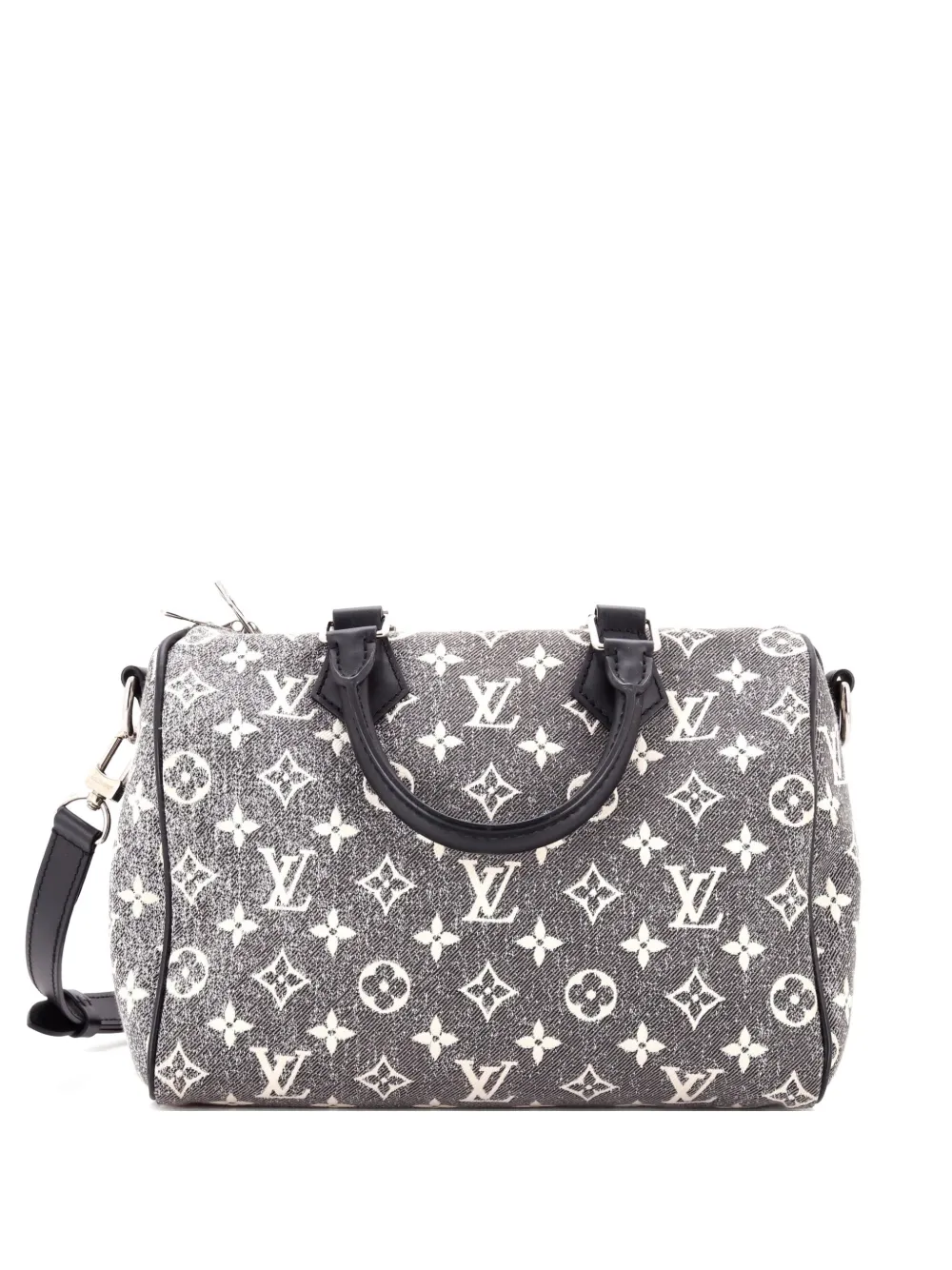 Louis Vuitton Pre-Owned Speedy Bandouliere Bag Monogram Jacquard Denim 25 shoulder bag - Nero