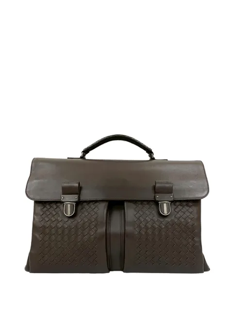 Bottega Veneta Pre-Owned 2012-2025 Intrecciato Trimmed Nappa business bag