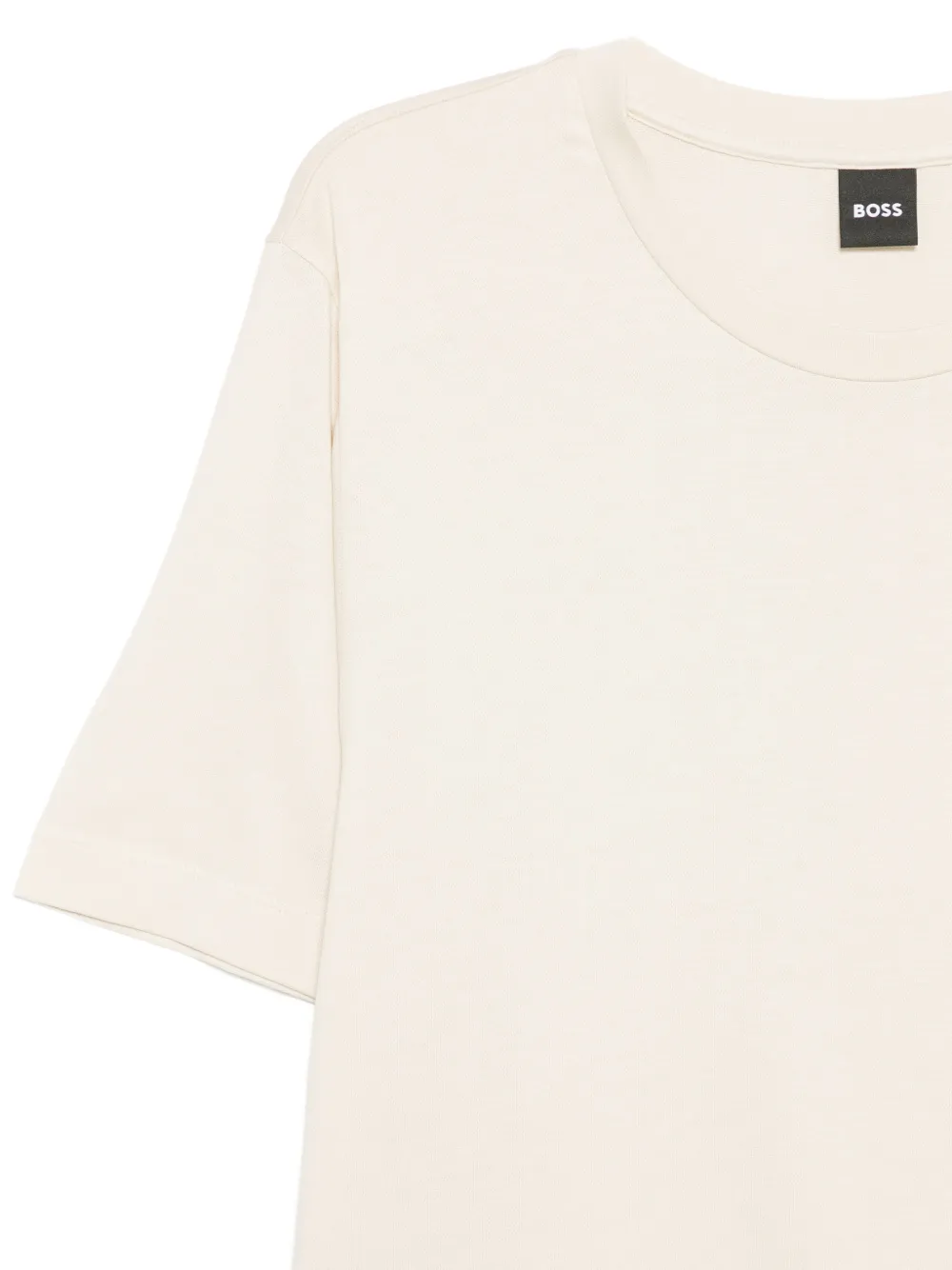 BOSS T-shirt met ronde hals Beige