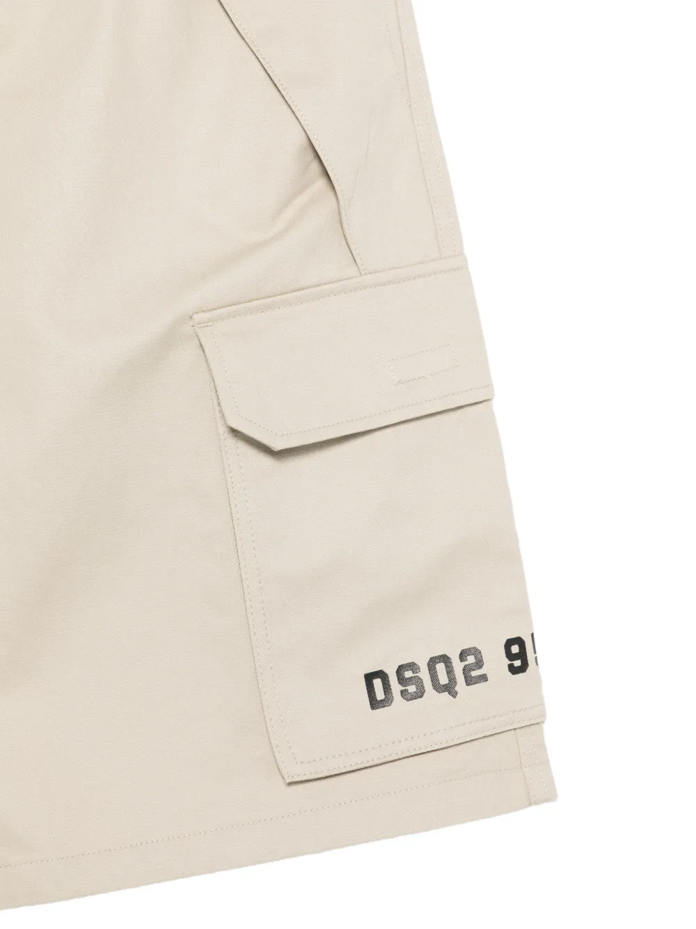  Dsquared2 Kids Bermudas Con Logo Estampado - Neutro 
