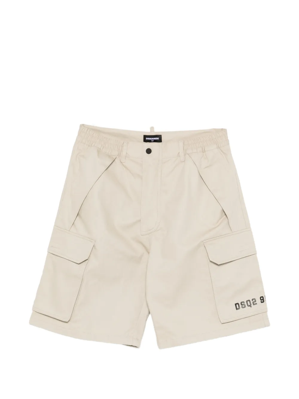 DSQUARED2 KIDS logo-print shorts - Toni neutri