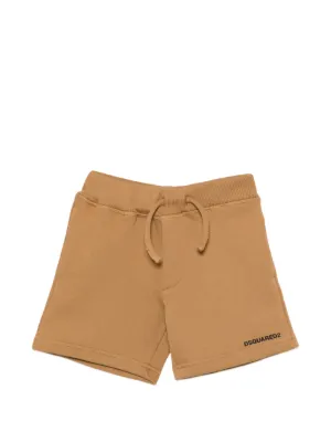 マロンキッズ Marni Kids logo-detail Shorts | Orange | FARFETCH