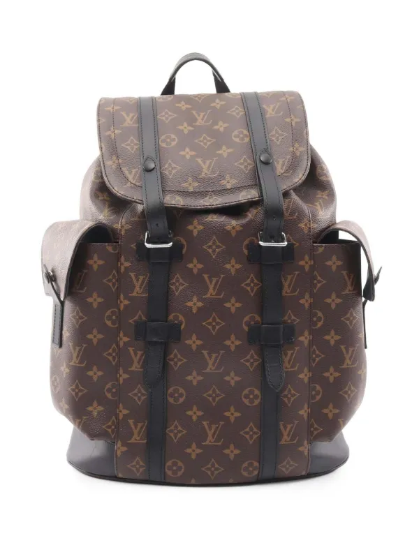 2010 louis vuitton backpack Louis Vuitton Monogram Macassar Christopher mm Backpack