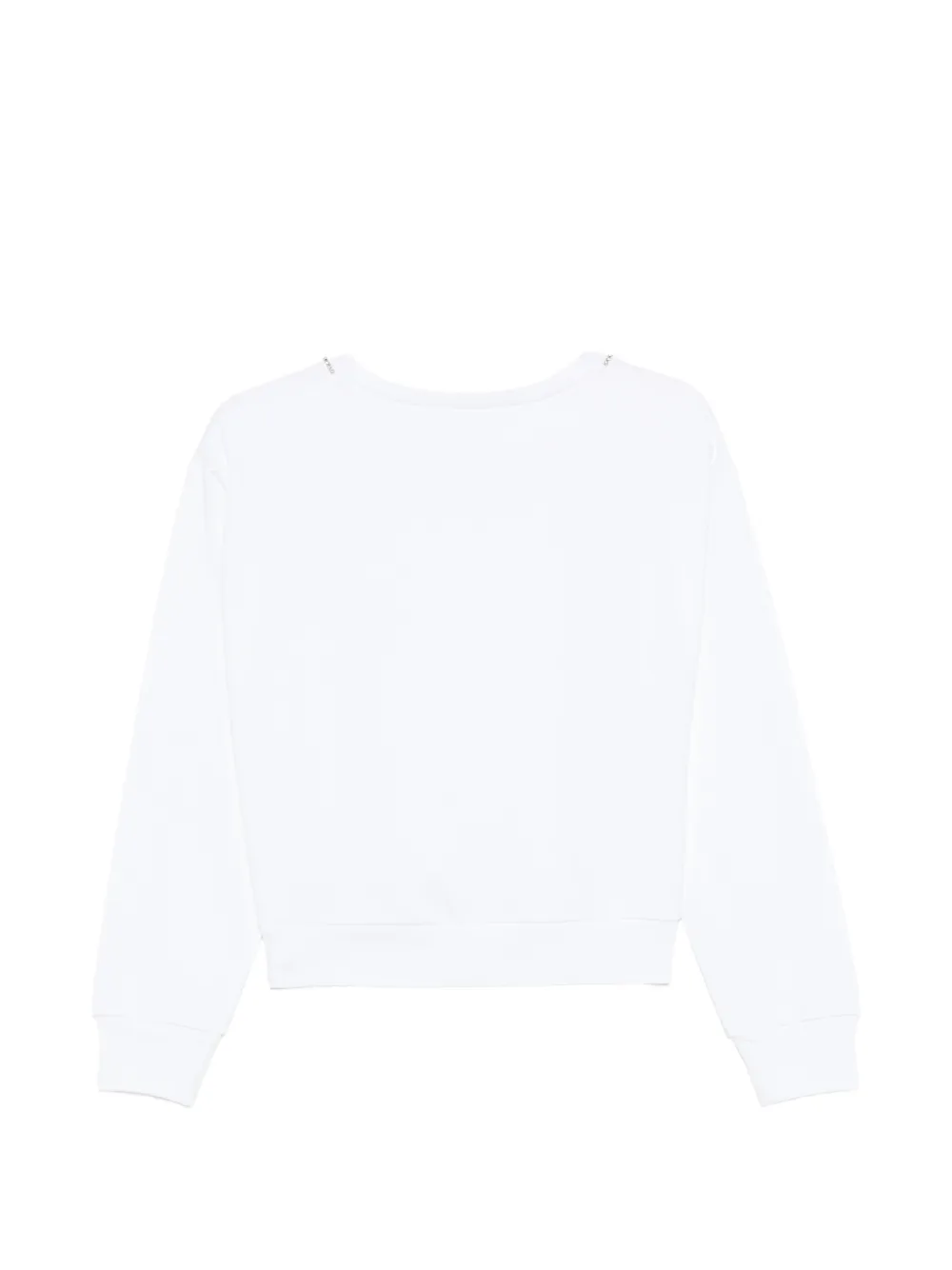  Nº21 Kids Crystal-embellished Sweatshirt - White 