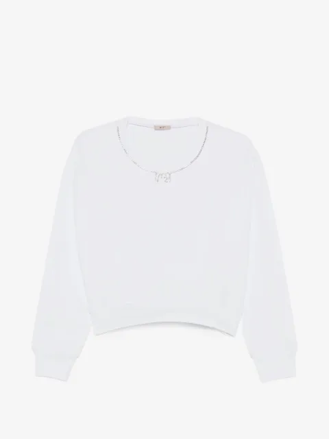 Nº21 Kids sudadera con detalles de cristal