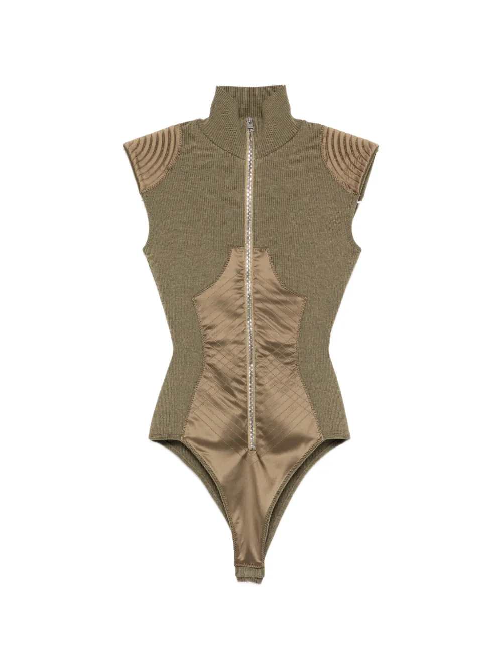 Jean Paul Gaultier ribbed-knit body - Grün