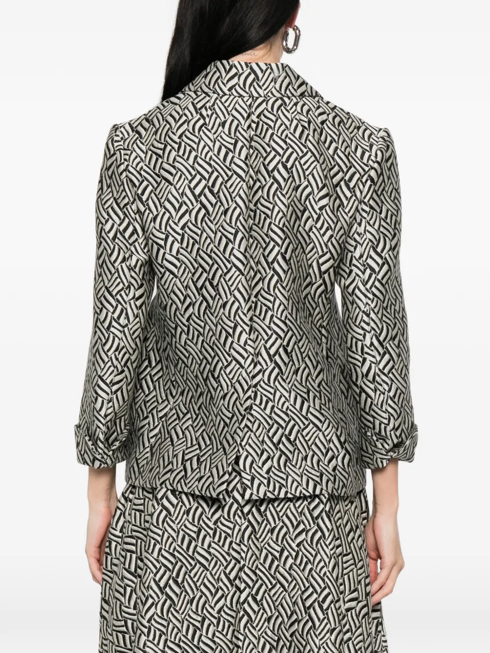 Lira Jacquard Patterned Blazer