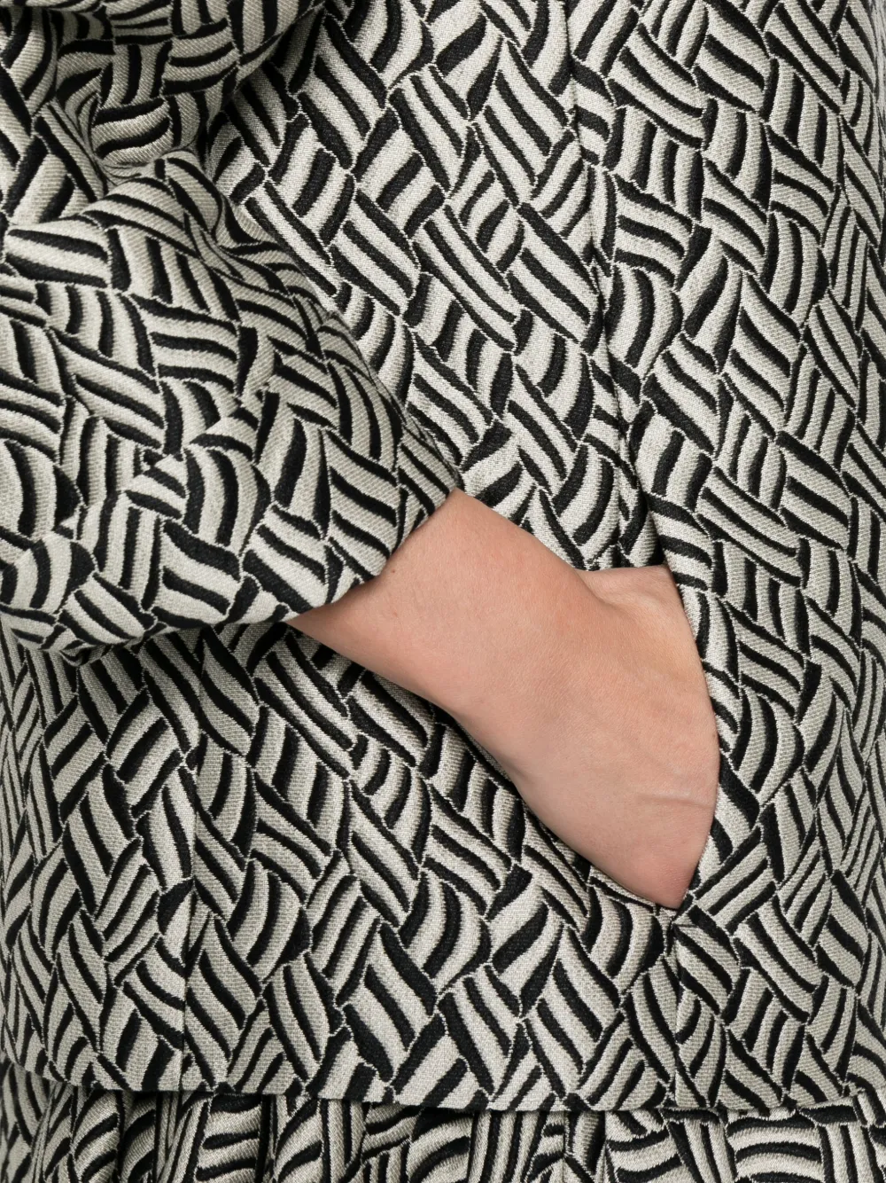 Lira Jacquard Patterned Blazer