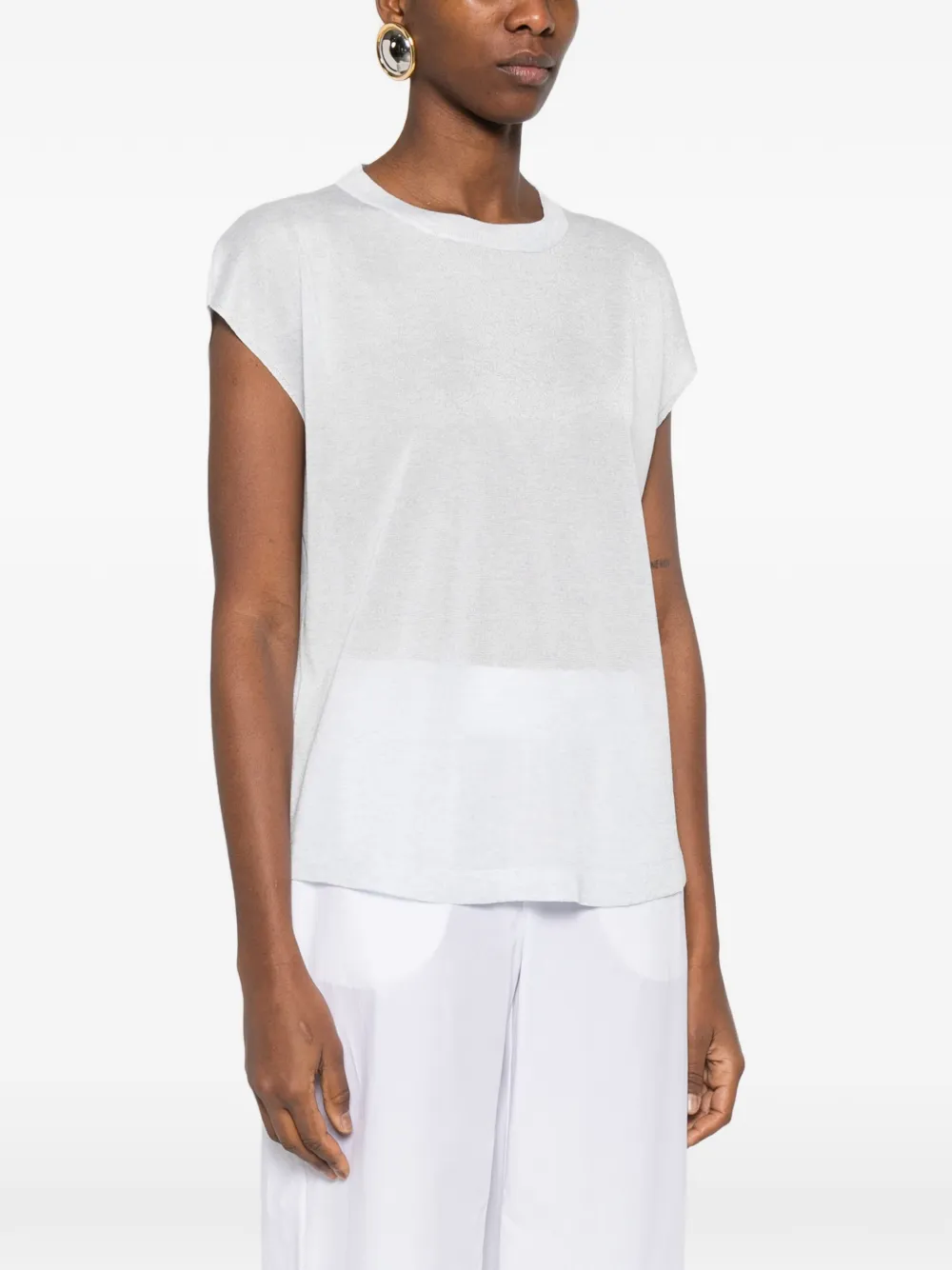  Panicale Boat-neck T-shirt - Blue 