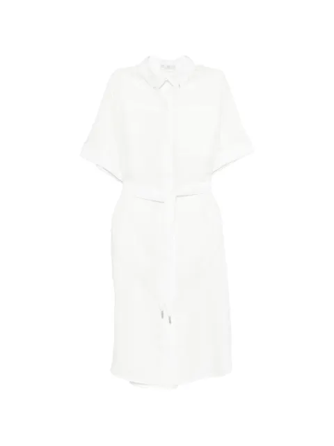 PANICALE Midi-jurk met knopen en ceintuur