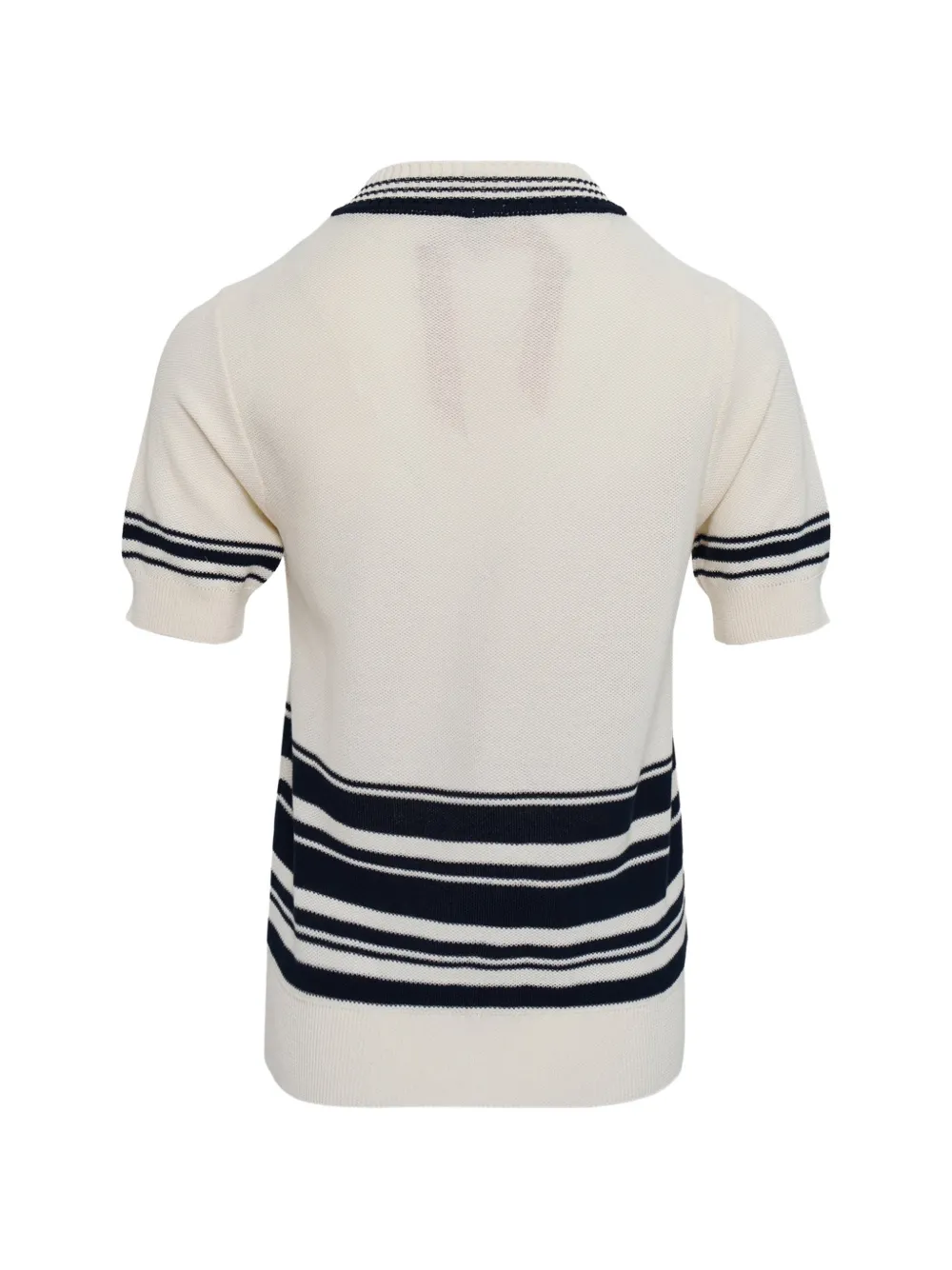  Nº21 Pocket Striped Sweater - White 