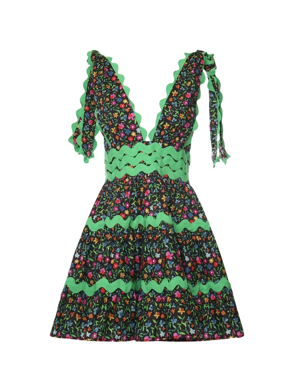 Celia B Cheli adjustable-strap mini dress - Nero