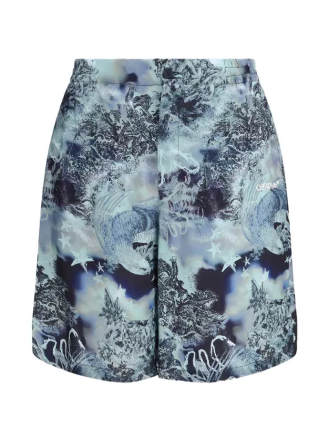 Off-White abstract-pattern shorts