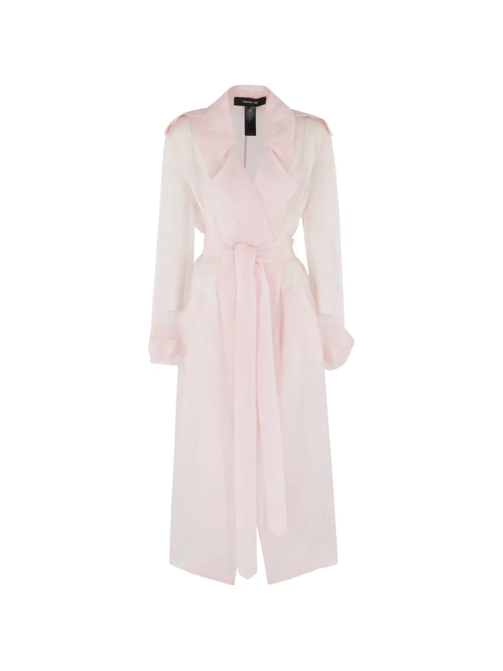 Federica Tosi sheer trench coat - Rosa