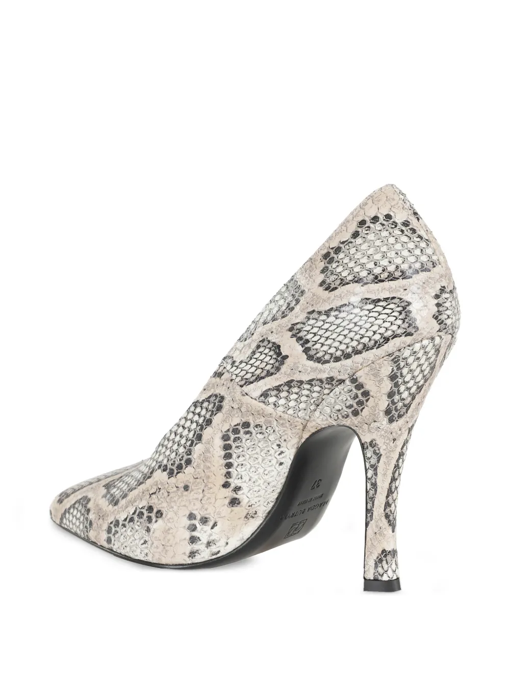 Magda Butrym Pumps met slangen-effect Beige