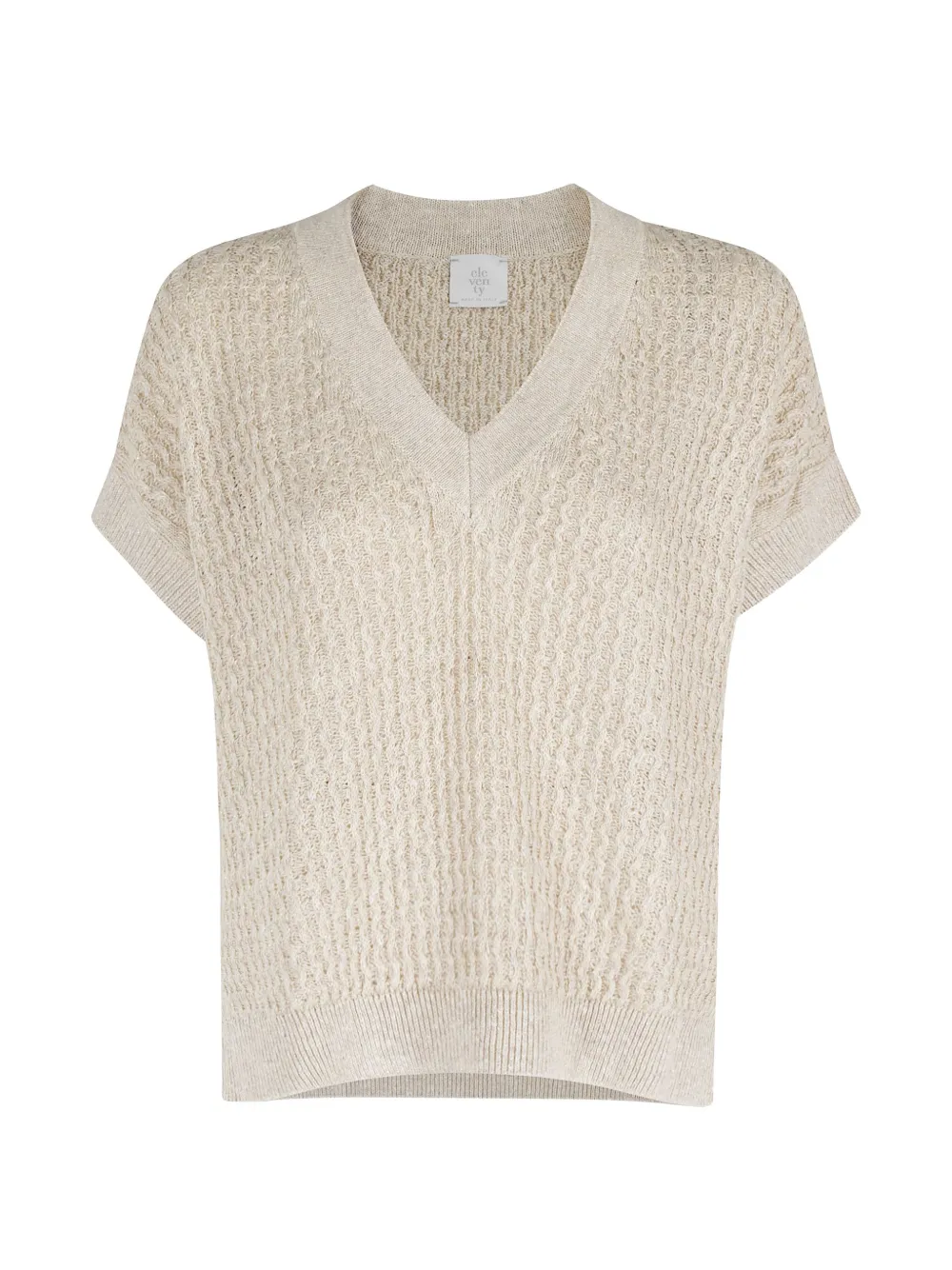 Eleventy V-neck top - Toni neutri