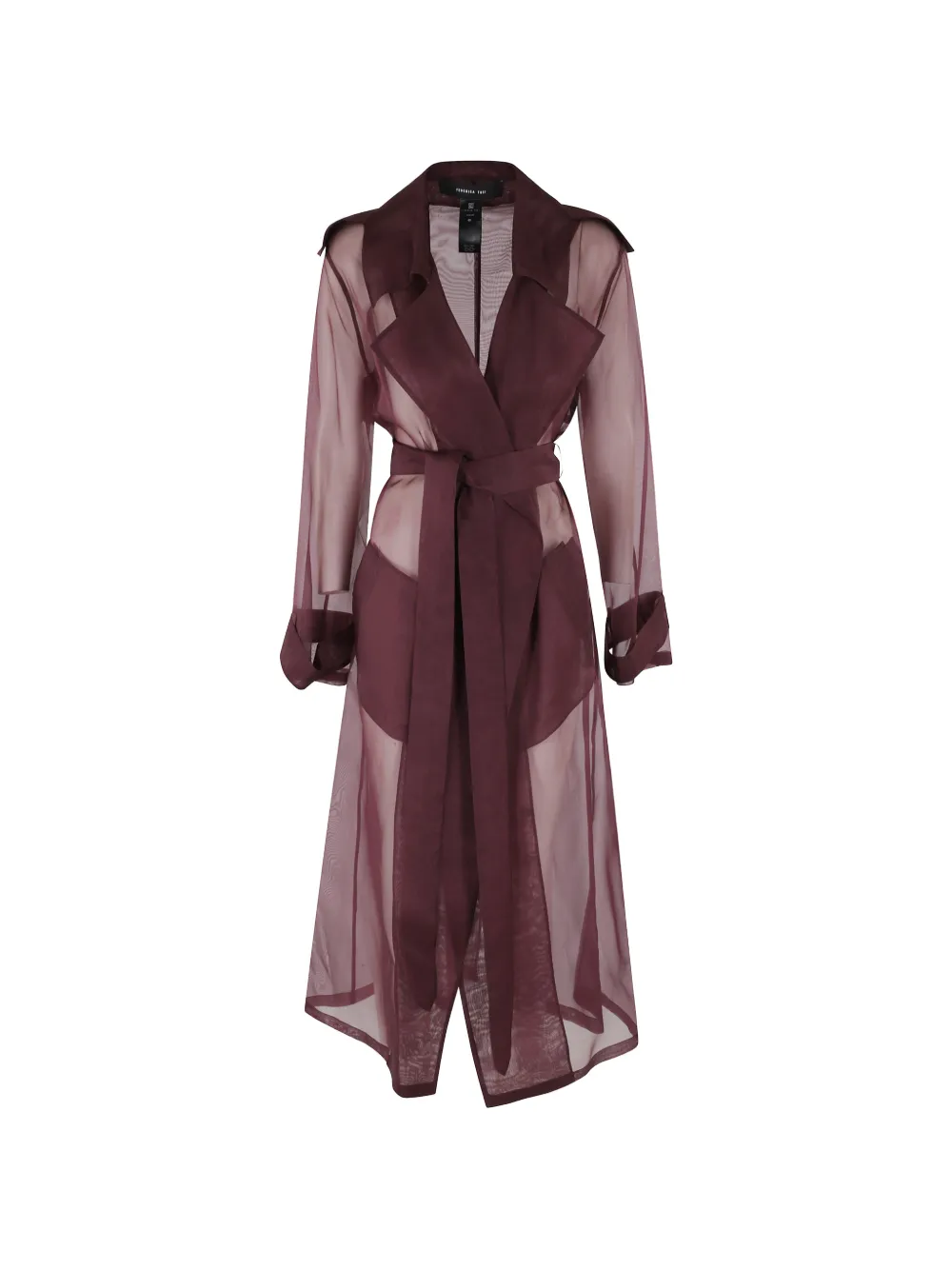 Federica Tosi sheer trench coat - Viola