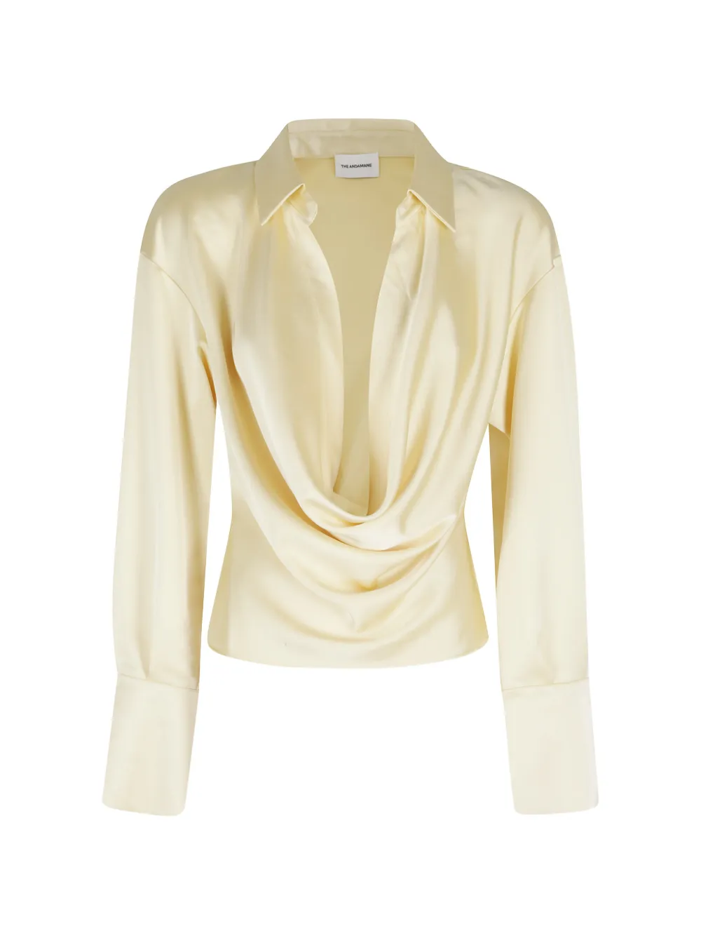 THE ANDAMANE Lilia draped shirt - Toni neutri