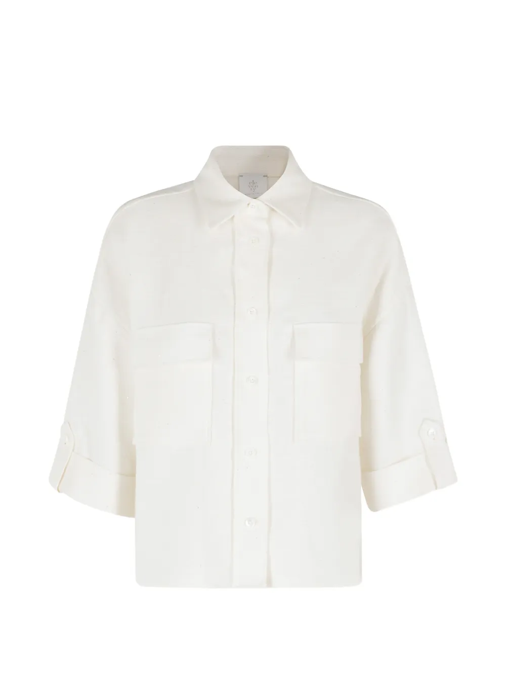 Eleventy chest-pocket shirt - Bianco