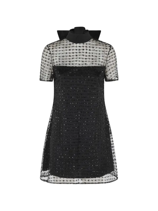 staud black mini dress STAUD, Ellie Dress in Black, Size XS