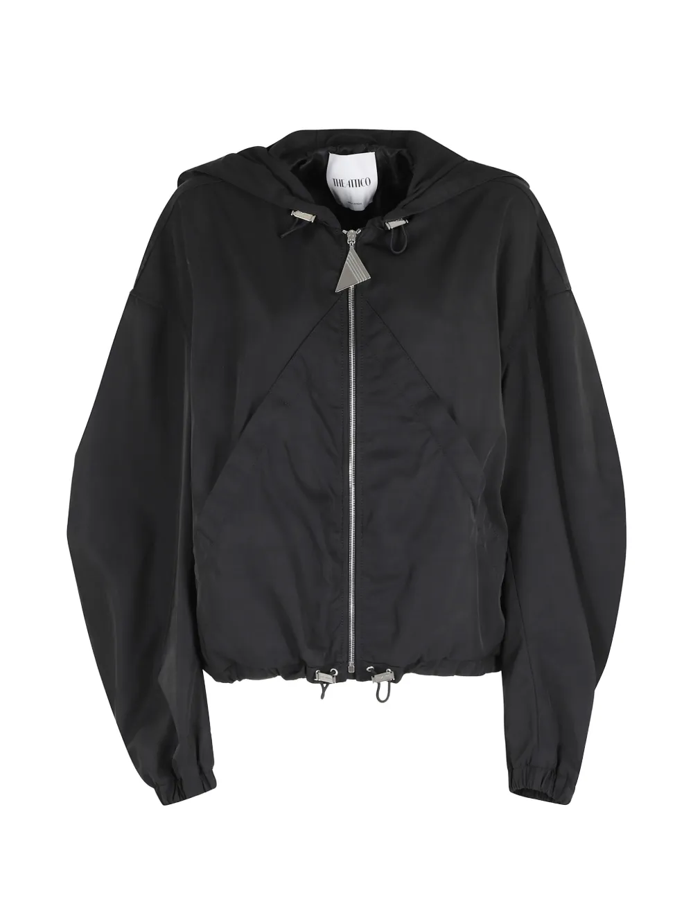 The Attico zip-up bomber jacket - Nero