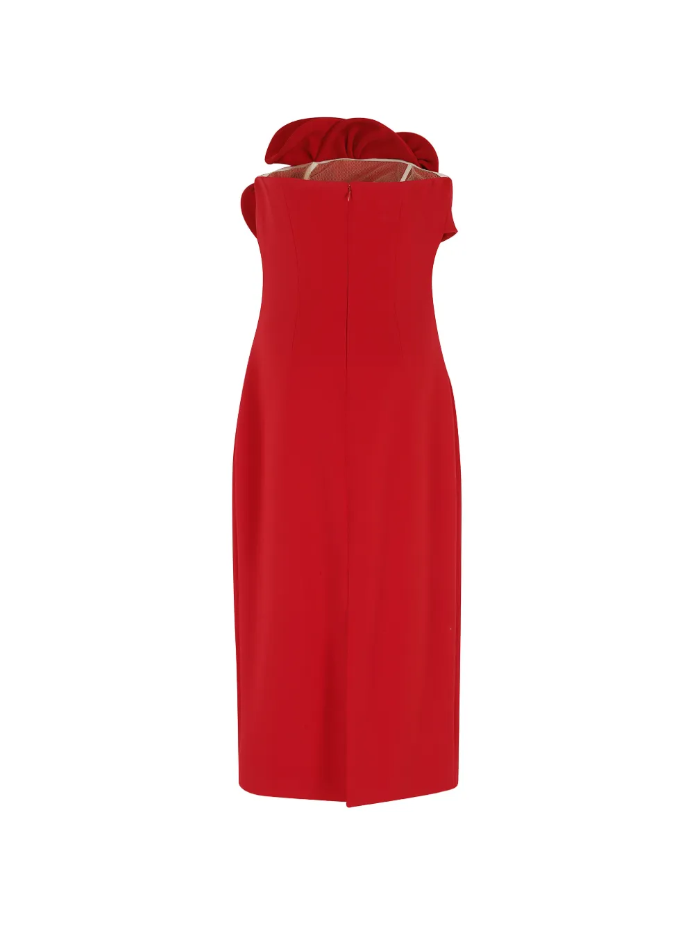  Magda Butrym Twisted Strapless Midi Dress - Red 