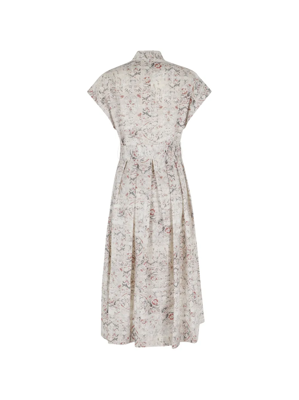 Eleventy Patterned Midi Dress - Neutrals 