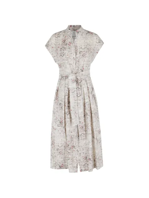 Eleventy vestido midi con motivo