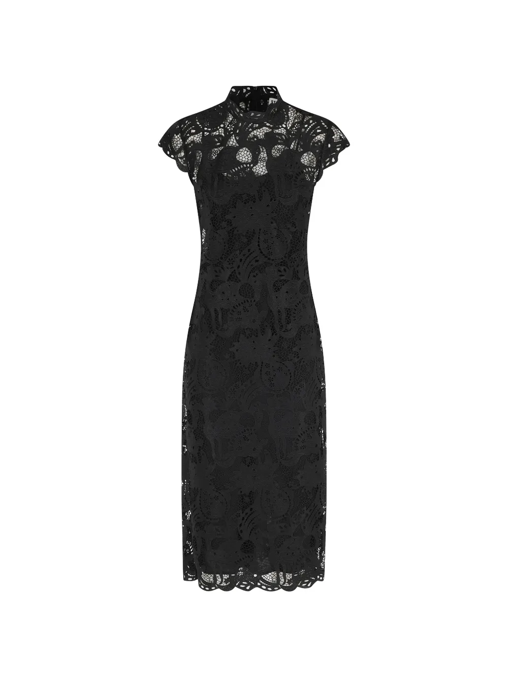 STAUD Rosaline laced midi dress - Nero