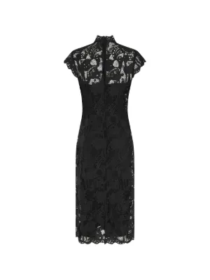beige dress with white lace overlay Beige Floral Lace Maxi Dress XXL