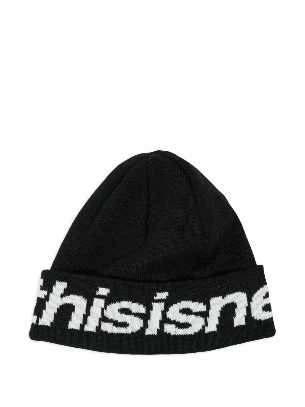 This Is Never That HSP-Logo big cuff beanie - Nero