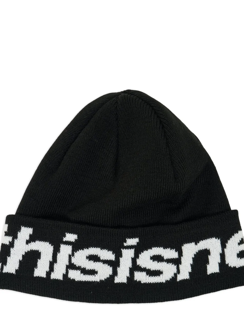  This Is Never That Hsp-logo Big Cuff Beanie - Black 