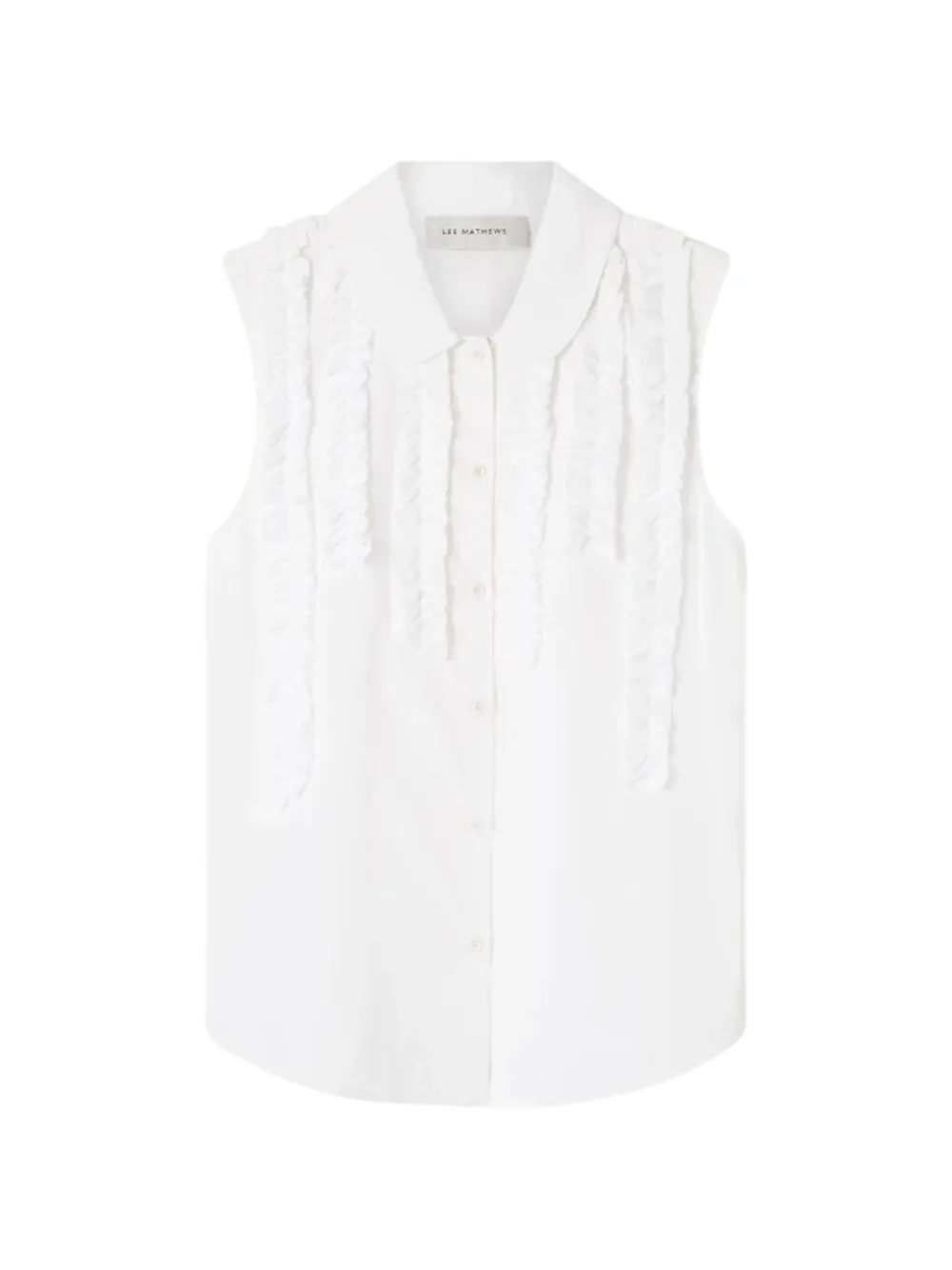 Lee Mathews Charlotte sleeveless shirt - Bianco
