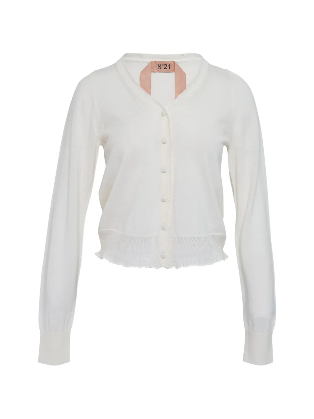 Nº21 V-neck cardigan - Bianco