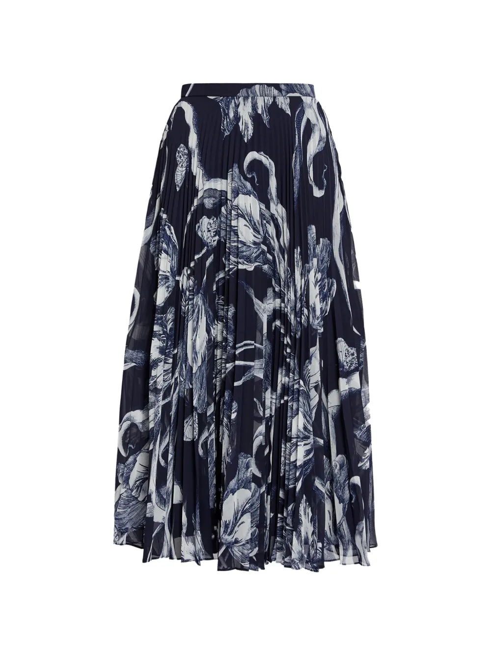  Erdem Falda Midi Plisada - Azul 
