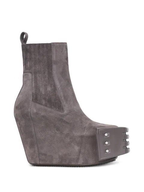 Rick Owens Beatle Grilled wedged boots
