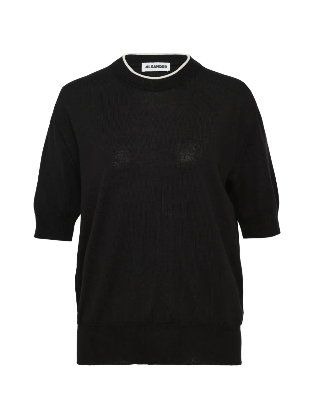 Jil Sander short-sleeve merino T-shirt - Nero
