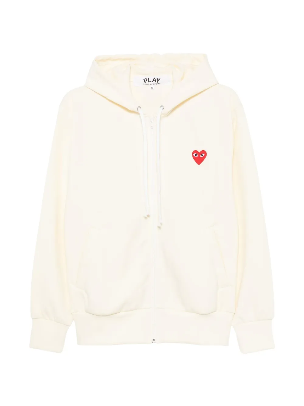 Comme Des Garçons Play emblem zip-up hoodie - Toni neutri