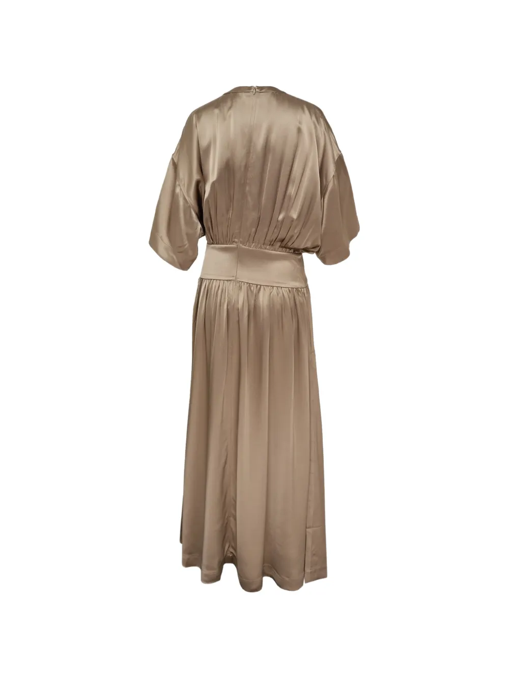 TOTEME Jurk met gesmockt vlak Beige