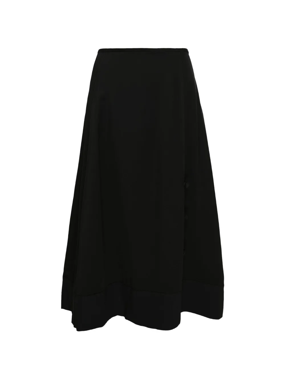 Jil Sander A-line midi skirt - Nero