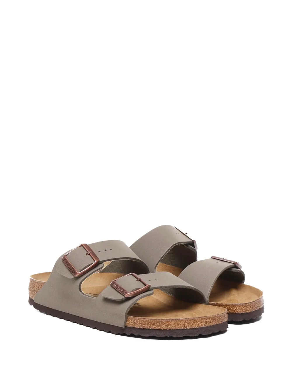 Birkenstock Arizona sandalen met gesp Grijs
