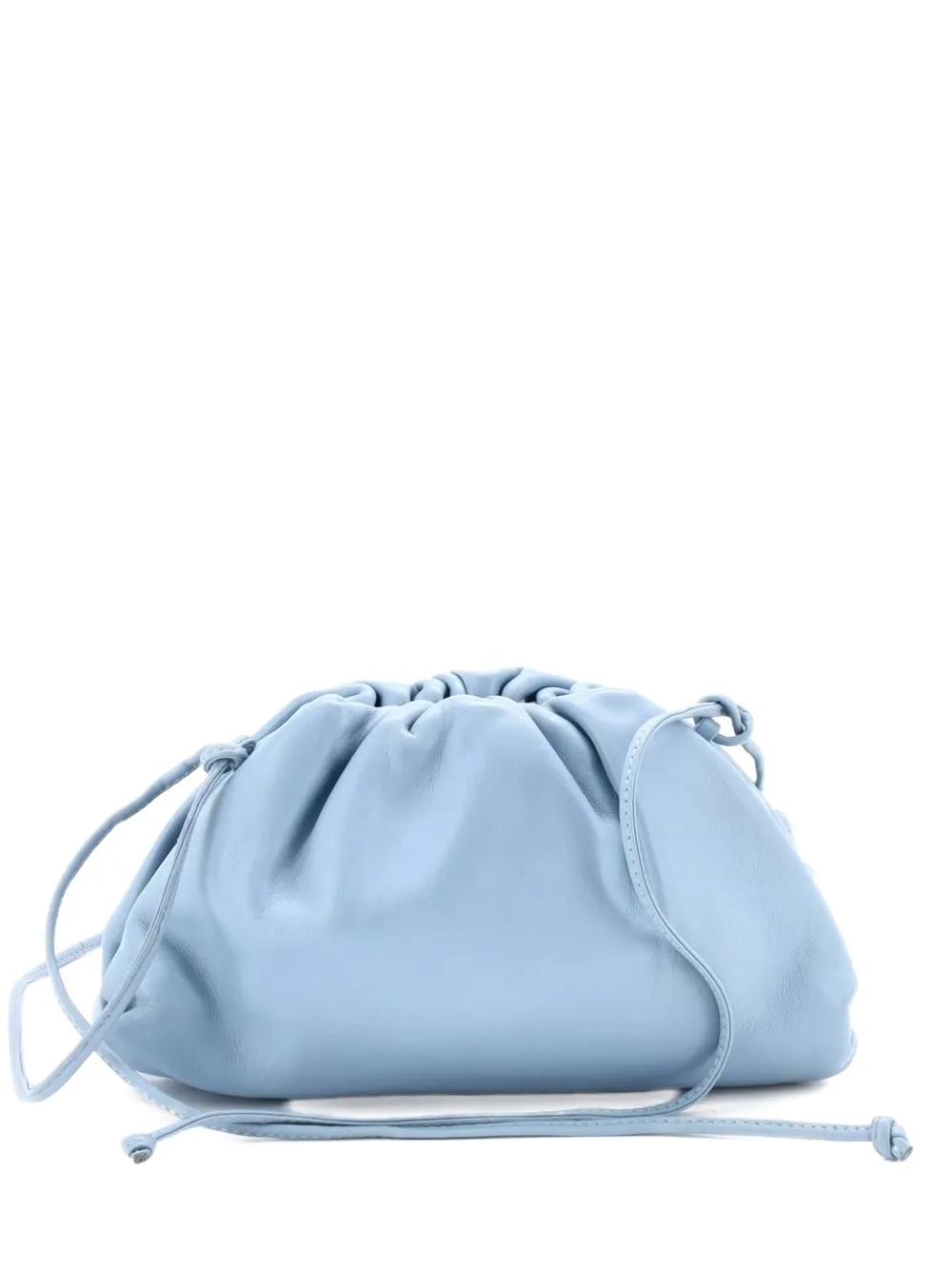 Bottega Veneta Pre-Owned The Pouch Leather Mini crossbody bag - Blu
