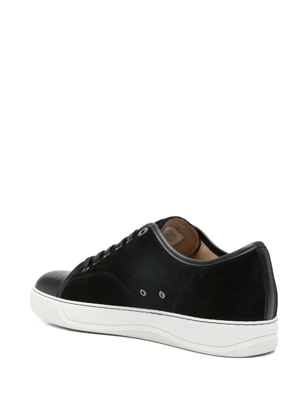 Lanvin panelled sneakers Zwart