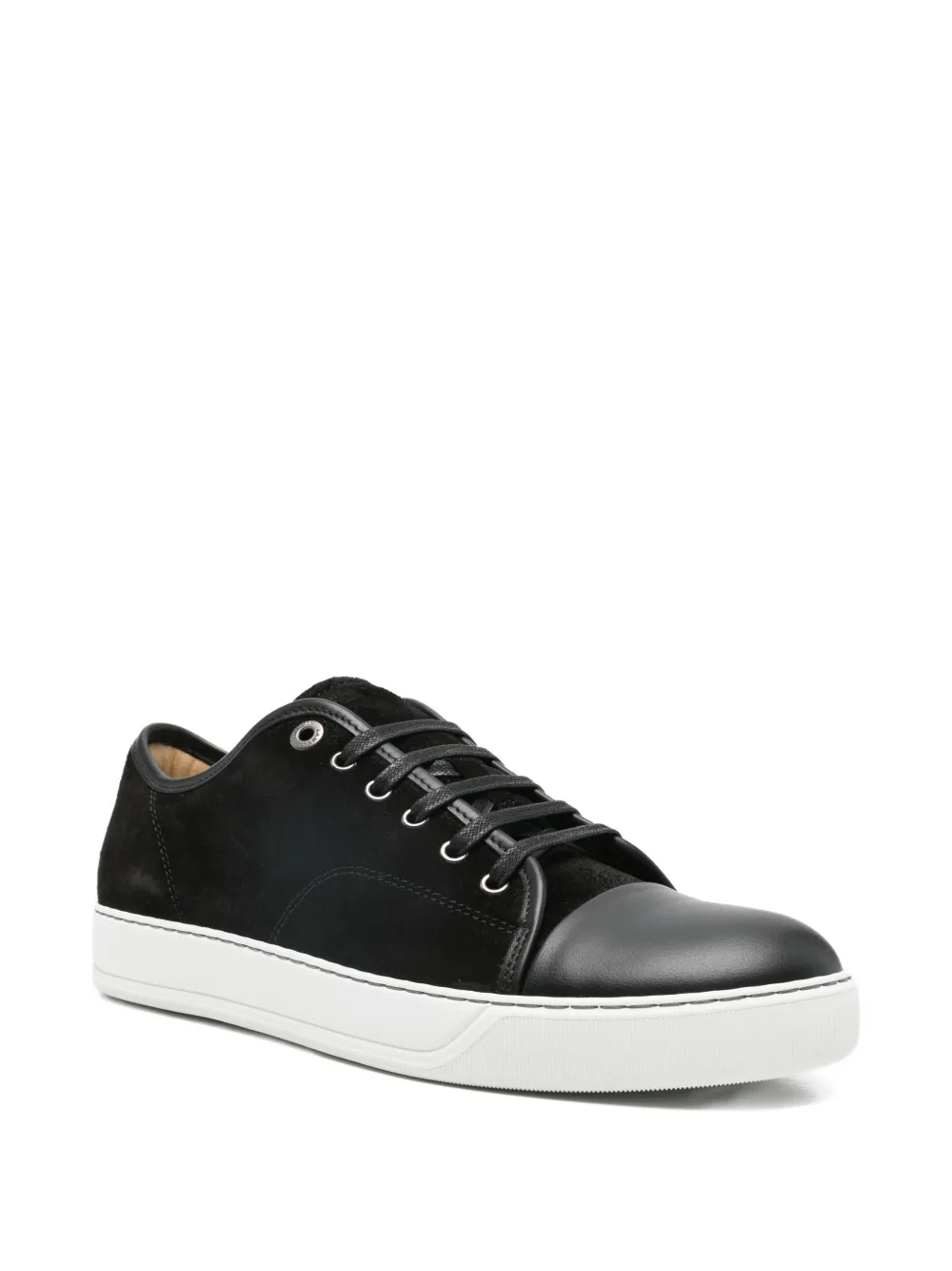 Lanvin panelled sneakers Zwart