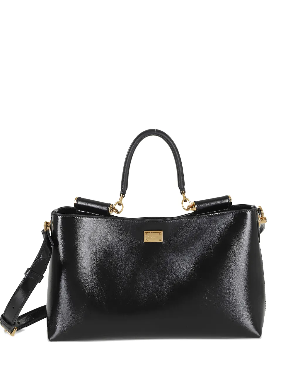 Dolce & Gabbana Vittoria leather tote bag - Nero