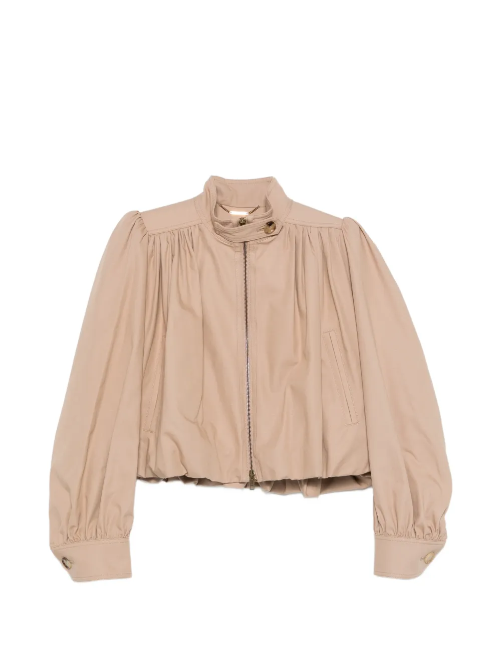 Chloé zipped bomber jacket - Marrone