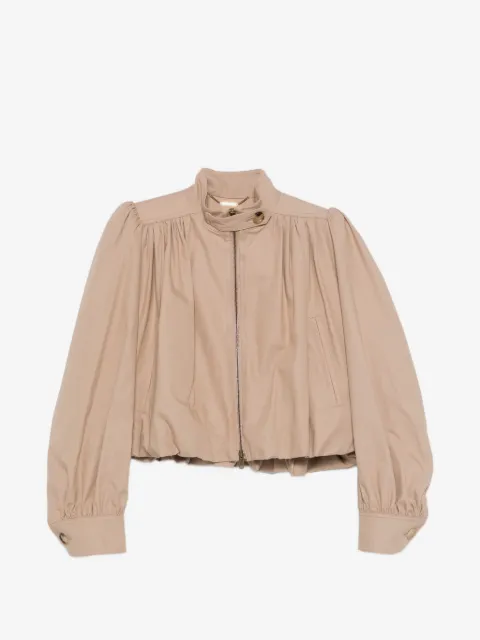 Chloé ruched high-neck jacket