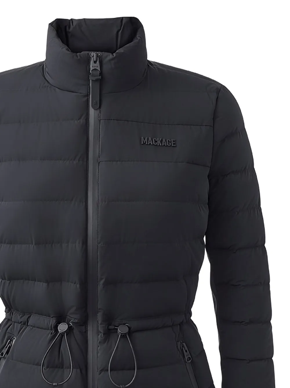  Mackage Jacey-city Drawstring Quilted Jacket - Black 